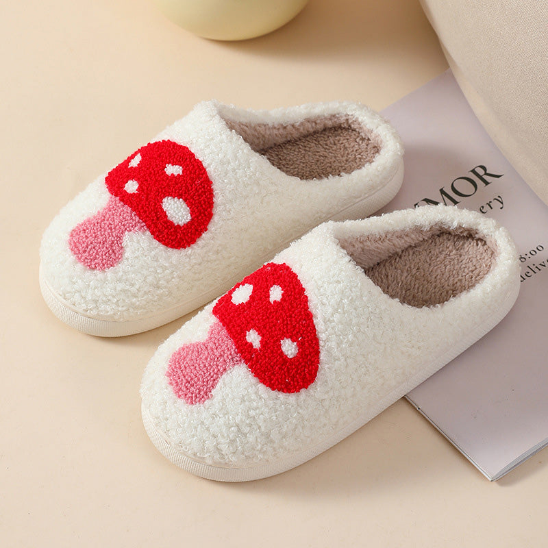 Indoor Plush Slippers For Couples Anti Slip Cozy Soft Footwear