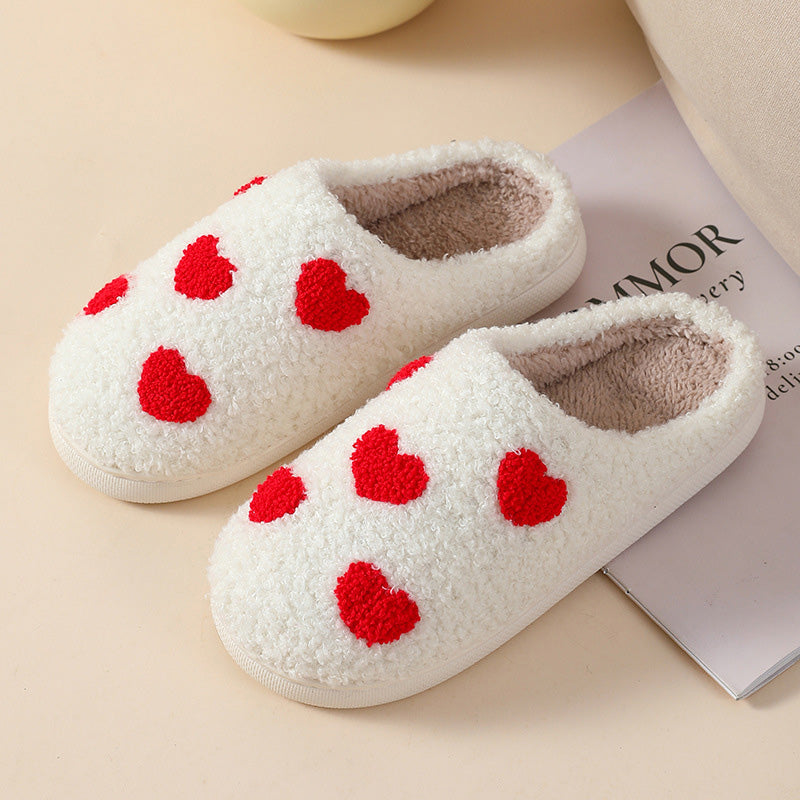 Indoor Plush Slippers For Couples Anti Slip Cozy Soft Footwear