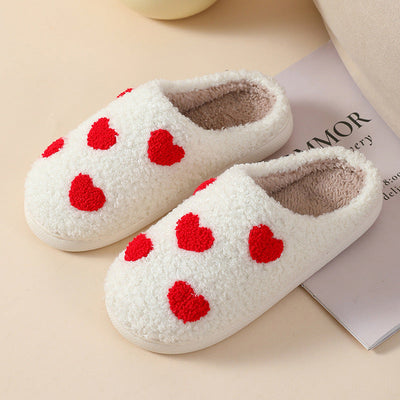 Indoor Plush Slippers For Couples Anti Slip Cozy Soft Footwear