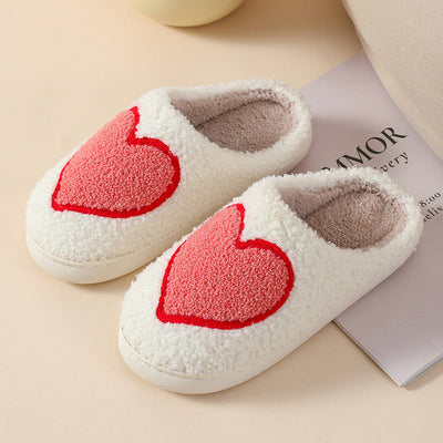 Indoor Plush Slippers For Couples Anti Slip Cozy Soft Footwear