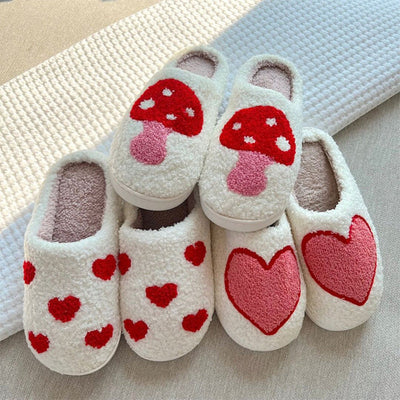 Indoor Plush Slippers For Couples Anti Slip Cozy Soft Footwear