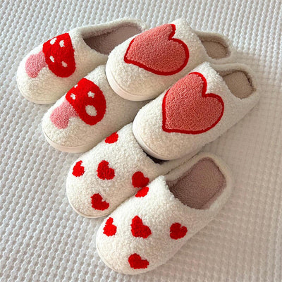 Indoor Plush Slippers For Couples Anti Slip Cozy Soft Footwear