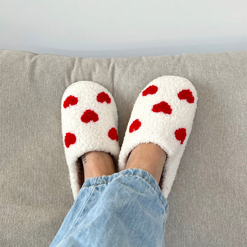 Indoor Plush Slippers For Couples Anti Slip Cozy Soft Footwear