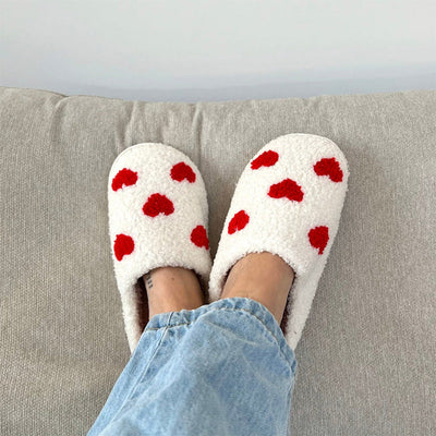 Indoor Plush Slippers For Couples Anti Slip Cozy Soft Footwear