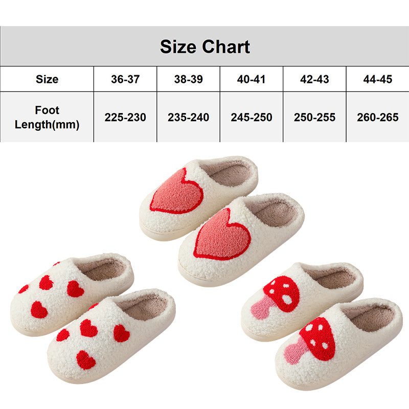 Indoor Plush Slippers For Couples Anti Slip Cozy Soft Footwear
