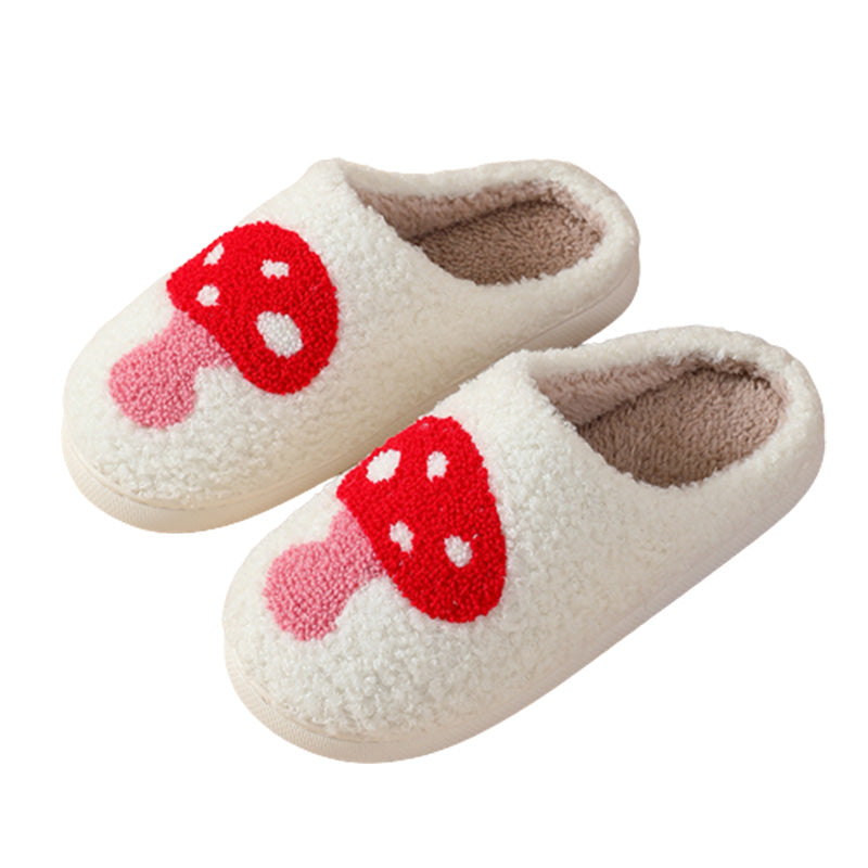 Indoor Plush Slippers For Couples Anti Slip Cozy Soft Footwear