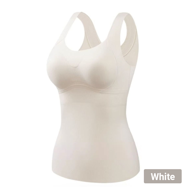 Women's Thermal Tank Tops With Built-In Support Bra Comfortable Fit