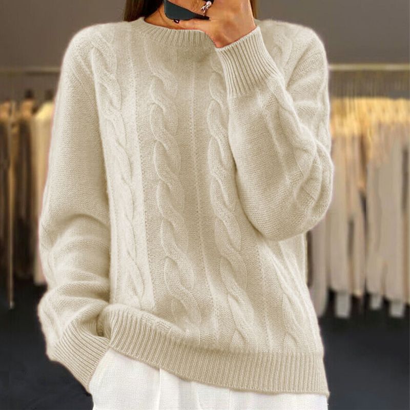 Women's Vintage Sweater Elegant Cathy Soft Knit Pullover