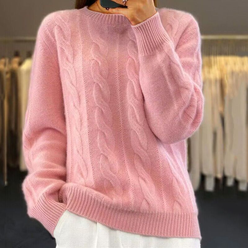 Women's Vintage Sweater Elegant Cathy Soft Knit Pullover