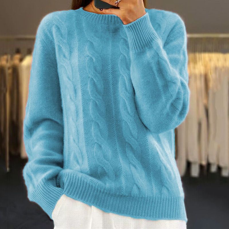 Women's Vintage Sweater Elegant Cathy Soft Knit Pullover