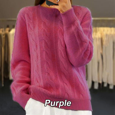 Women's Vintage Sweater Elegant Cathy Soft Knit Pullover