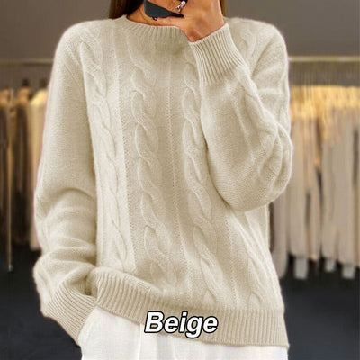 Women's Vintage Sweater Elegant Cathy Soft Knit Pullover