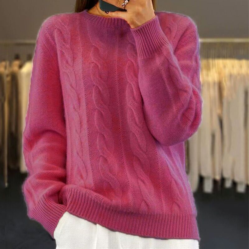 Women's Vintage Sweater Elegant Cathy Soft Knit Pullover