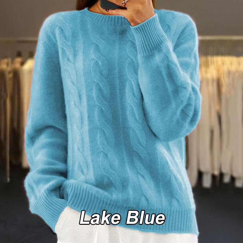 Women's Vintage Sweater Elegant Cathy Soft Knit Pullover
