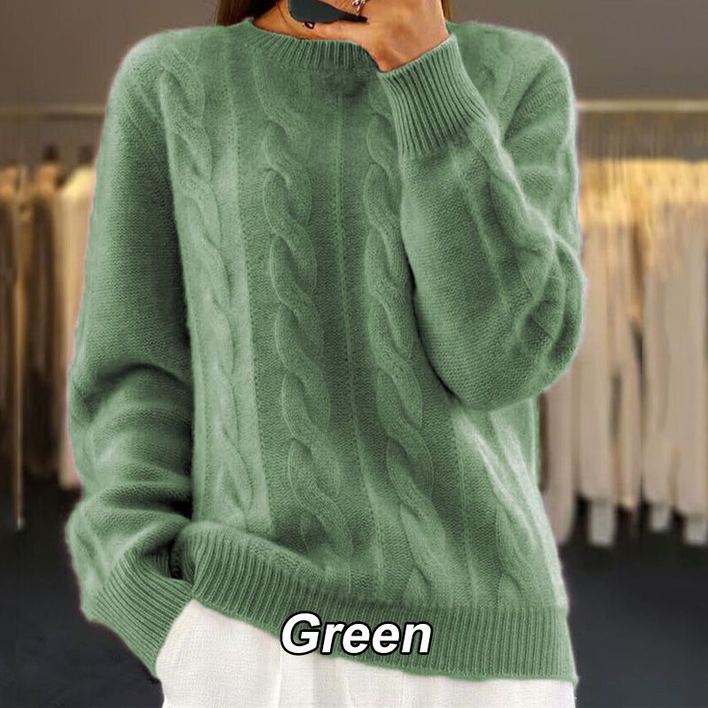 Women's Vintage Sweater Elegant Cathy Soft Knit Pullover