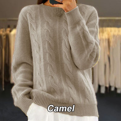 Women's Vintage Sweater Elegant Cathy Soft Knit Pullover