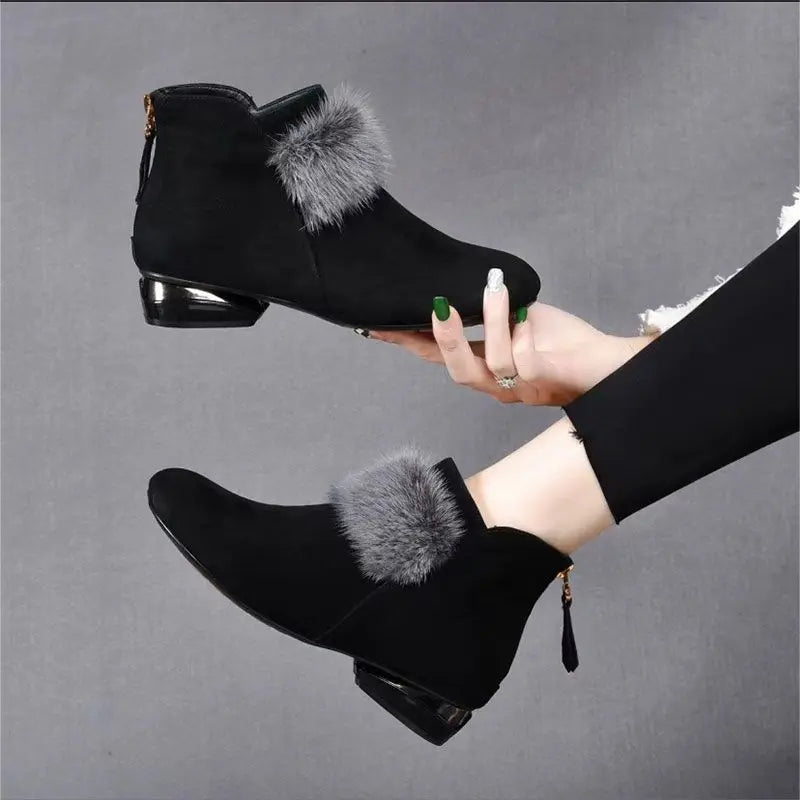 Non-Slip Ankle Boots For Women Stylish Comfortable Winter Footwear