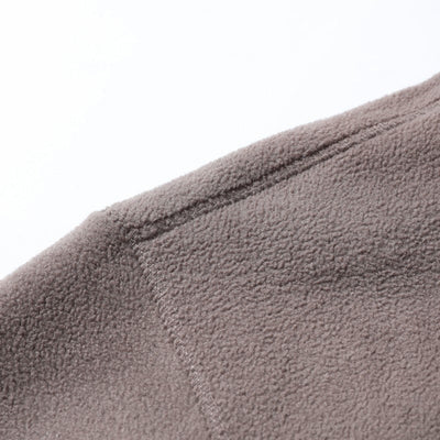 Men's Faux Fleece Hooded Jacket Double Faced Warm Winter Coat