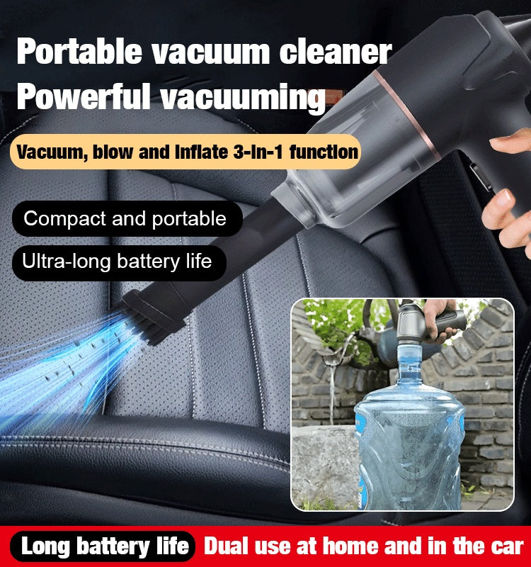 Cordless Vacuum Cleaner 3-in-1 Blower Vacuum Inflator For Home Car