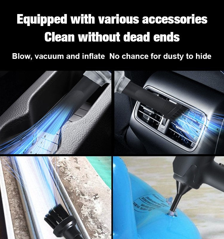 Cordless Vacuum Cleaner 3-in-1 Blower Vacuum Inflator For Home Car