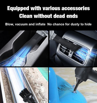 Cordless Vacuum Cleaner 3-in-1 Blower Vacuum Inflator For Home Car