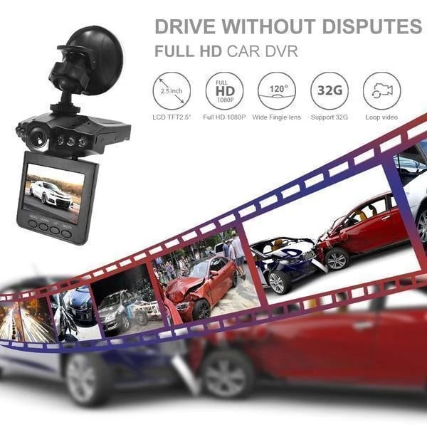 1080p HD Night Vision Dash Cam For Clear Driving Recording