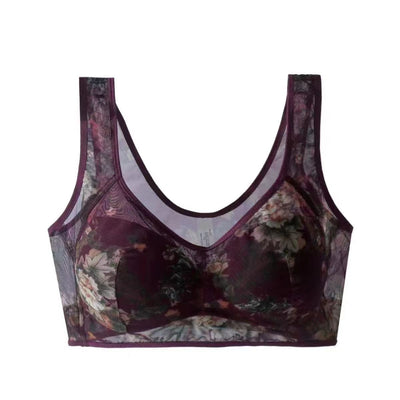 Lace Cooling Comfort Bra Soft Breathable Wireless Design