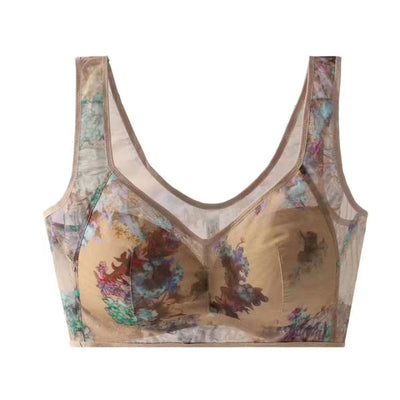 Lace Cooling Comfort Bra Soft Breathable Wireless Design