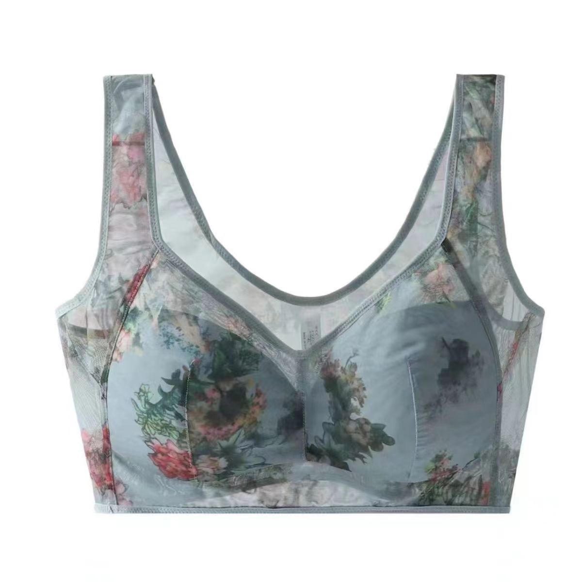 Lace Cooling Comfort Bra Soft Breathable Wireless Design