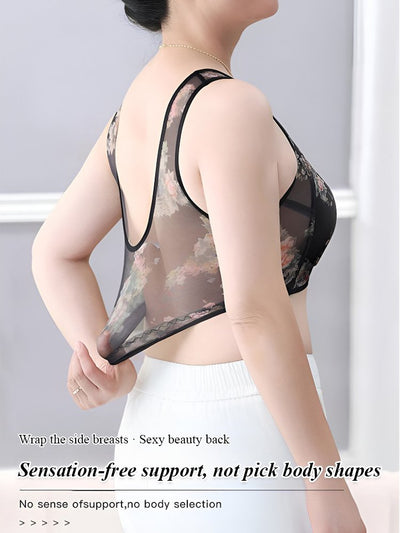 Lace Cooling Comfort Bra Soft Breathable Wireless Design