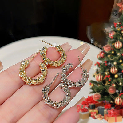 C-Shaped Earrings Elegant Stylish Design For Women Accessories