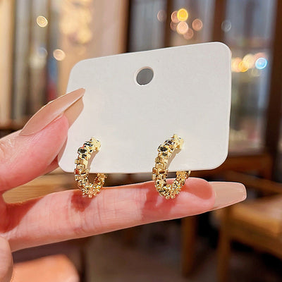 C-Shaped Earrings Elegant Stylish Design For Women Accessories