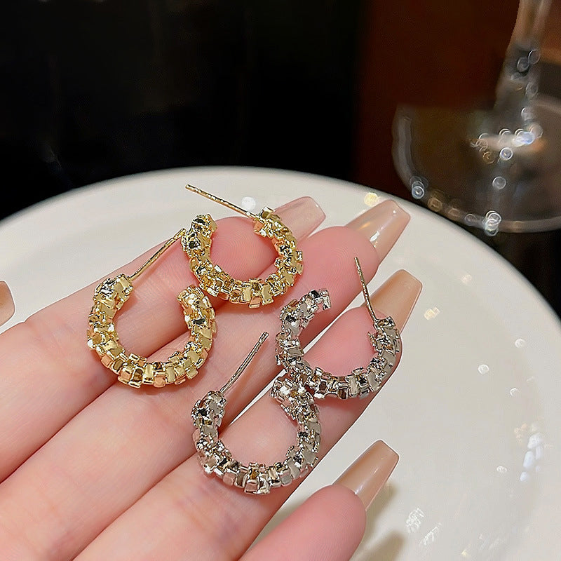 C-Shaped Earrings Elegant Stylish Design For Women Accessories