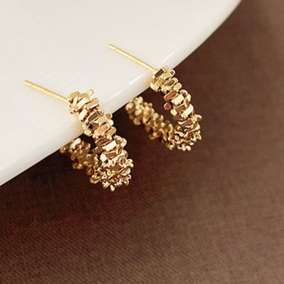 C-Shaped Earrings Elegant Stylish Design For Women Accessories