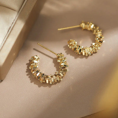 C-Shaped Earrings Elegant Stylish Design For Women Accessories