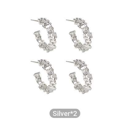 C-Shaped Earrings Elegant Stylish Design For Women Accessories