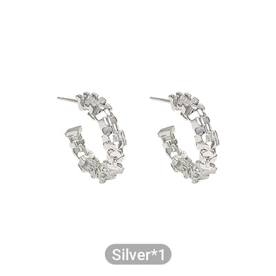 C-Shaped Earrings Elegant Stylish Design For Women Accessories