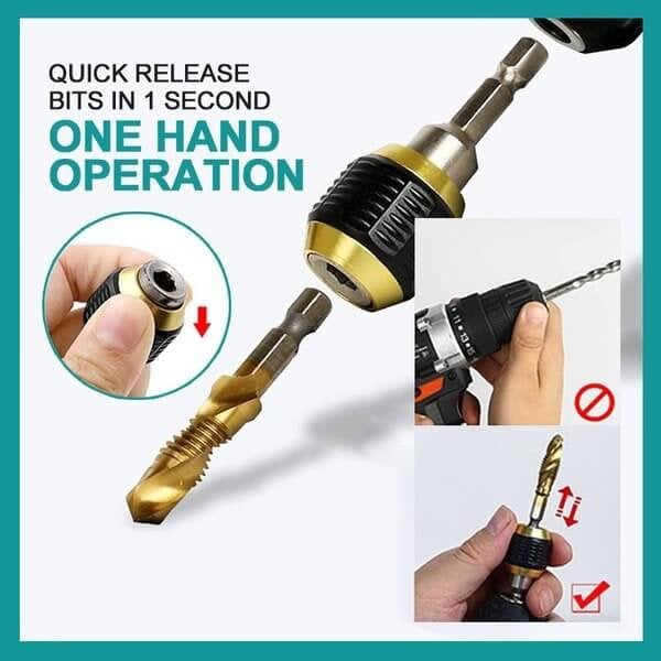 Quick-release Hexagon Drill Bit Coupling Adapter For Power Tools