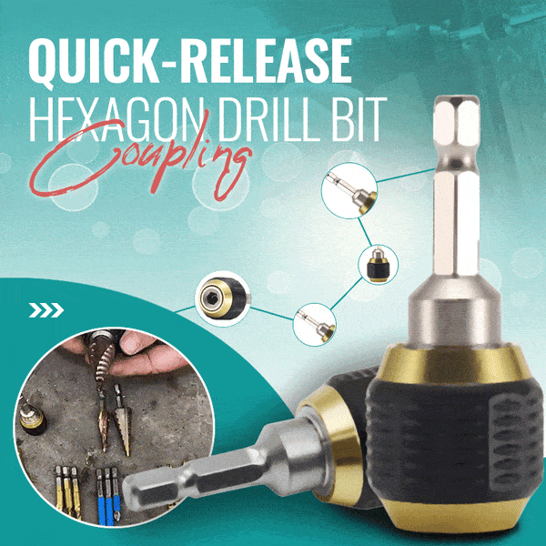 Quick-release Hexagon Drill Bit Coupling Adapter For Power Tools