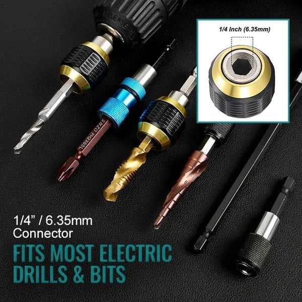 Quick-release Hexagon Drill Bit Coupling Adapter For Power Tools