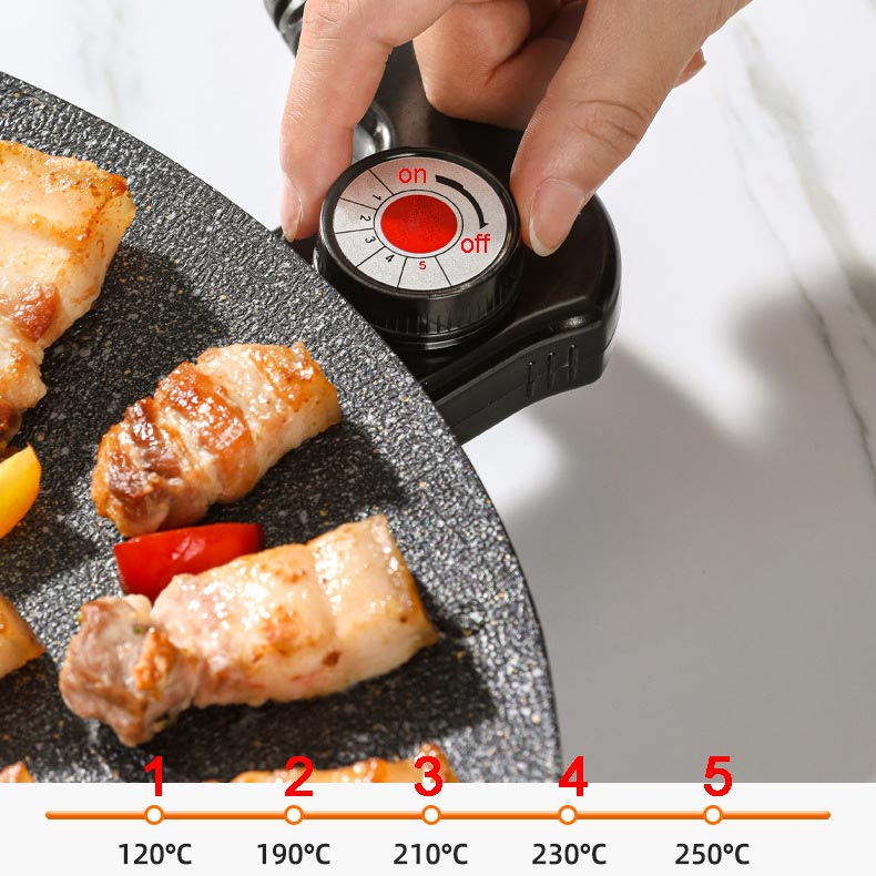 Indoor Electric Grill Pan Non Stick Surface For Easy Cooking
