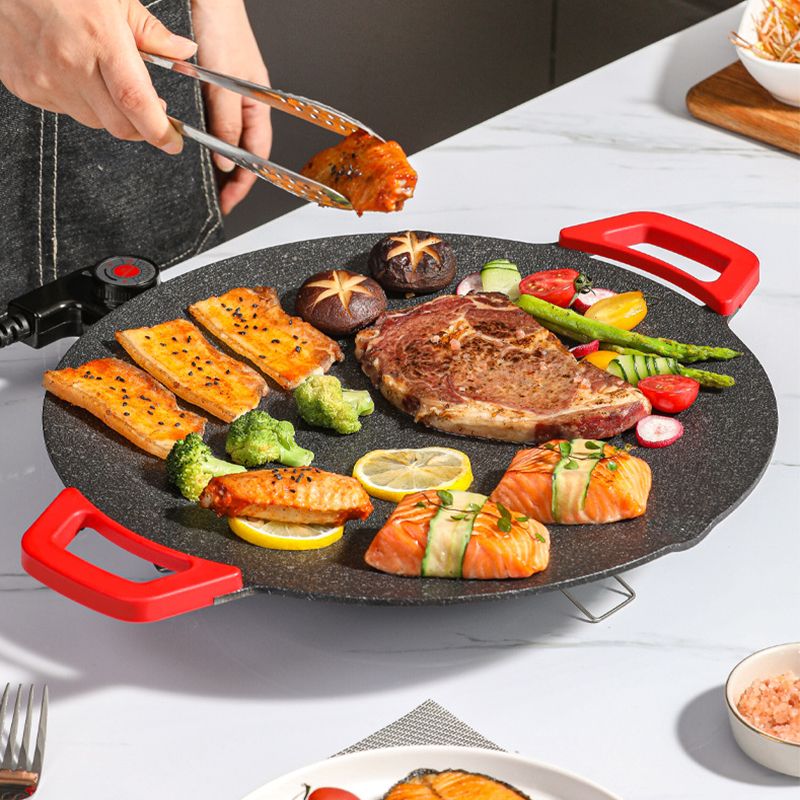 Indoor Electric Grill Pan Non Stick Surface For Easy Cooking