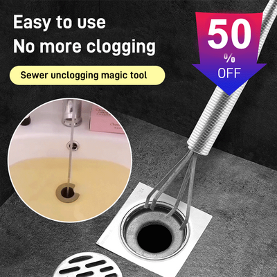 Four-Claw Household Sewer Unclogger Powerful Drain Cleaning Tool