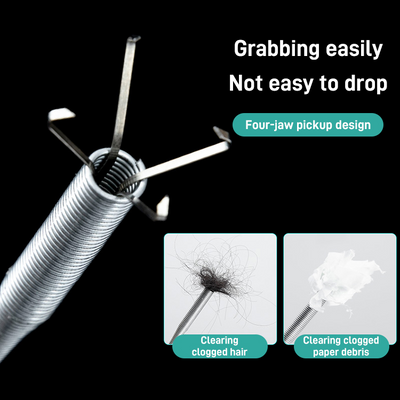 Four-Claw Household Sewer Unclogger Powerful Drain Cleaning Tool