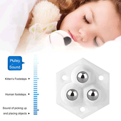 360° Rotating Casters With 3 Durable Smooth-Glide Balls