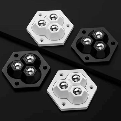 360° Rotating Casters With 3 Durable Smooth-Glide Balls