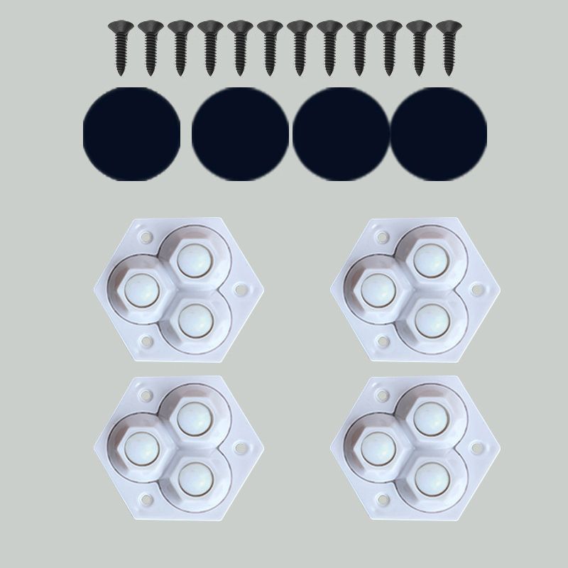 360° Rotating Casters With 3 Durable Smooth-Glide Balls