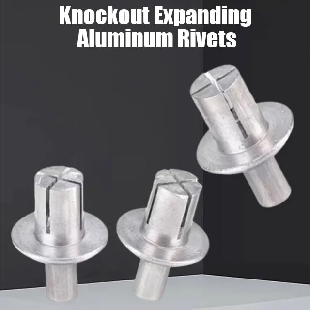 50pcs Knock-type Expansion Aluminum Alloy Rivets For Secure Fastening