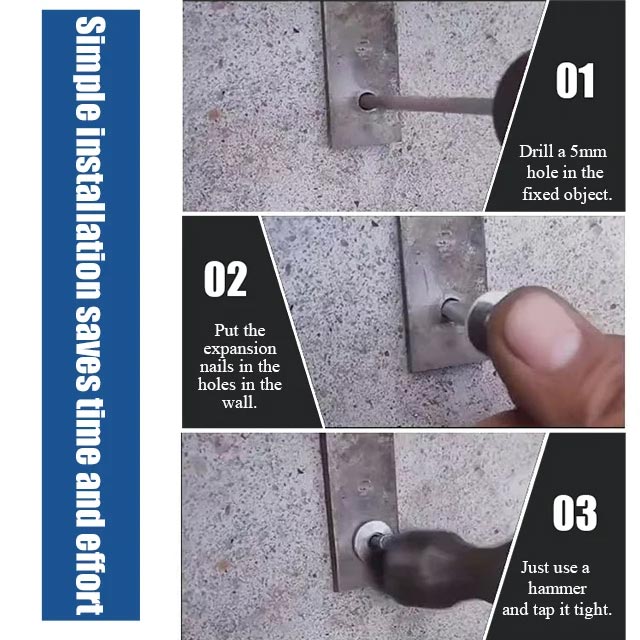 50pcs Knock-type Expansion Aluminum Alloy Rivets For Secure Fastening