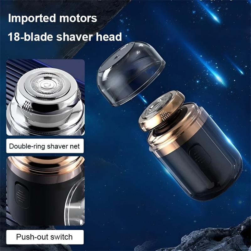 Mini Portable Electric Shaver Compact Travel Grooming Tool For Men